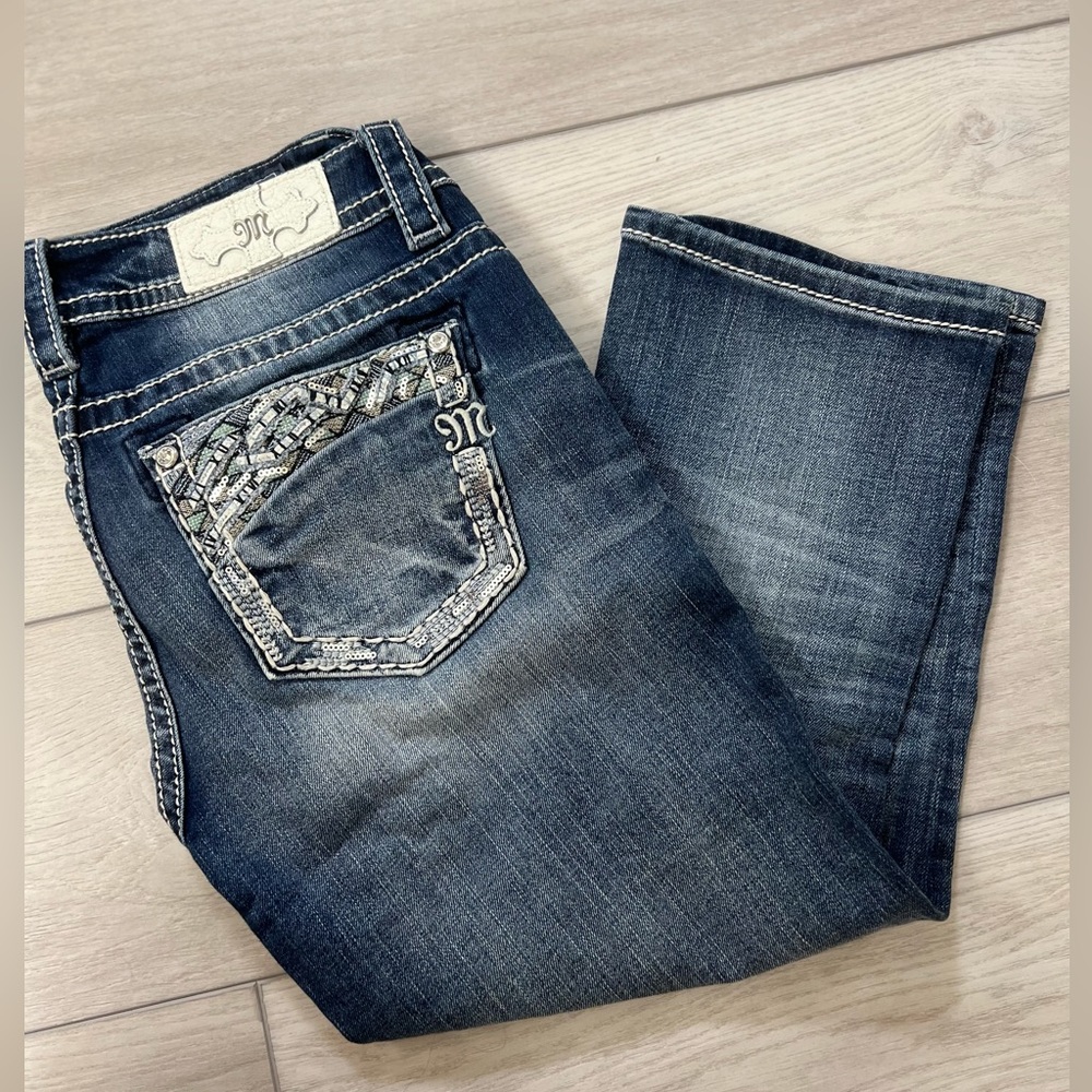 Miss Me Mid-Rise Capri Jeans